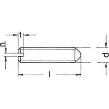 Šroub šroub M6x20 ZINEK 14H stavěcí, drážka + hrot DIN 553