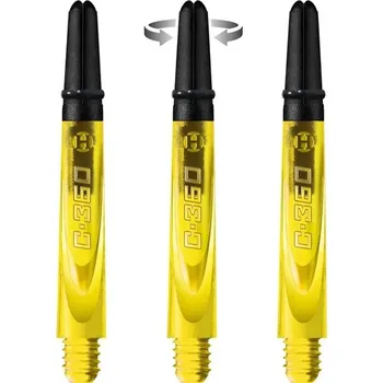 Příslušenství pro šipky Násadky Harrows Carbon 360 Yellow Tweenie