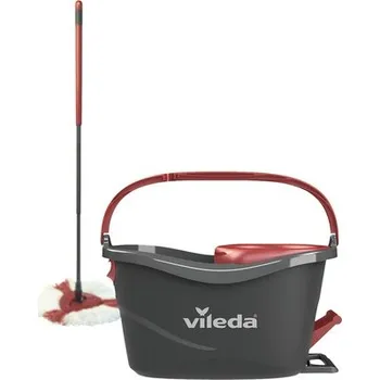 mop Vědro + mop, kbelík s pádlem,ždímací koš,mop- TURBO BOX SET VILEDA