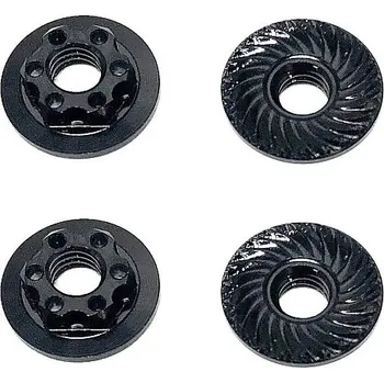 RC model FT M4 matka s osazením a drážkami, černé, Low Profile, 4 ks.