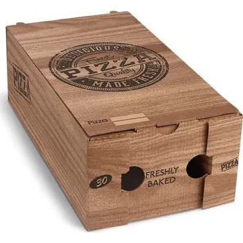 Jednorázové nádobí Pizza krabice CALZONE kraft (30 x 16 x 10 cm) s potiskem 100 ks