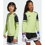 ADIDAS Dětský brankářský dres Squadra 25 s dlouhým rukávem 13 LET ZELENÁ|ČERNÁ|ŽLUTÁ