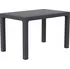 Zahradní stůl Mega Plast Ratan Lux 120 x 75 x 75 cm antracit