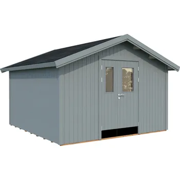 Zahradní stavba Palmako Domek na nářadí LUCAS 12,1 m² Barva: Světle šedá RAL7042 + světle šedá RAL7042, nátěr
