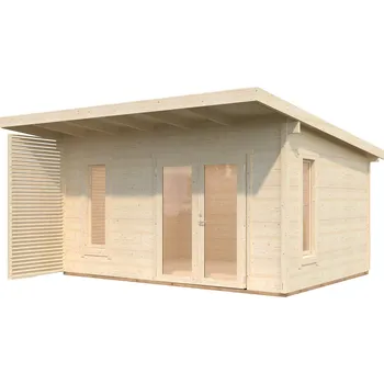 Zahradní domek Palmako Zahradní chatka GRACE 14,5 m² Barva: Přírodní, neimpregnováno