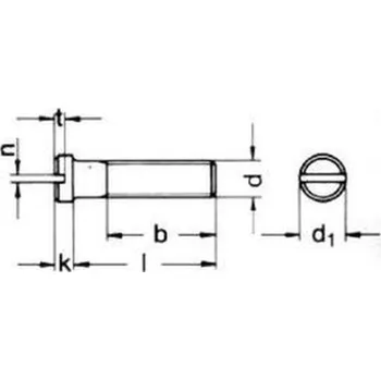 Šroub šroub M4x5 ZINEK malá hlava rovná drážka DIN 920