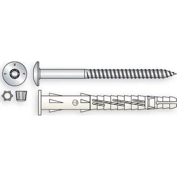 Vrut hmoždinka 10x160 plochá hlava, multifunkční, vrut čočková hlava, TORX 40
