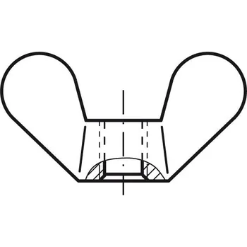 Matice matice M10 ZINEK velká křídla GT DIN 315