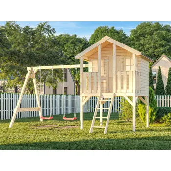 Zahradní domek Palmako Dětský domek TOBY 2,1 m² set s houpačkou