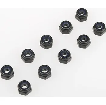 RC model M4 samojistné matky, černé, 10 ks.