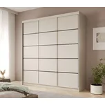 Šatní skříň s posuvnými dveřmi Greta - 200 cm Barva: Kašmír