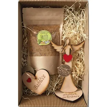 Dárkový potravinový koš Dárek pro babičku menší sada Obsah krabičky: Levandulový cukr