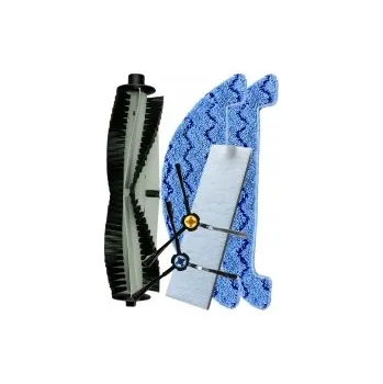 Sada příslušenství pro robotický vysavač HEPA filtr a kartáče pro vysavač ETA komp. s 4237 00250 sada a mopy 6ks