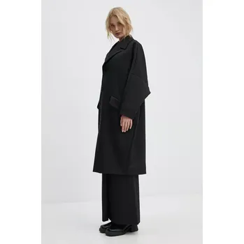 Dámský kabát Kabát MM6 Maison Margiela dámský, černá barva, přechodný, oversize, S62AA0087.M35222 99X, vel. L