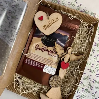 Káva Dárková sada kávy pro babičku malá Druh mletí kávy: Turecká káva