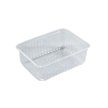 Jednorázové nádobí Miska hranatá průhledná 1000 ml PP (180x132x62 mm), 50 ks