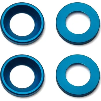 RC model RC8B hliníkové podložky motoru, modré, 4 ks.