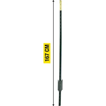 Ohradník Kovový T-sloupek pro elektrický ohradník, 167cm