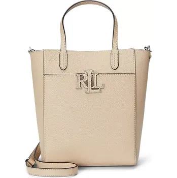 Kabelka Kožená kabelka Lauren Ralph Lauren béžová barva, 431966760 08X, vel. ONE SIZE