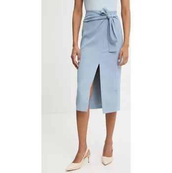 Dámská sukně Sukně Answear.LAB modrá barva, midi, pouzdrová 4612.IKK 55X, vel. S