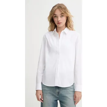 Pánská košile Bavlněná košile Levi's THE CLASSIC BW SHIRT bílá barva, regular, s klasickým límcem, 34574 00X, vel. L