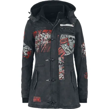 Zimní bunda Rock z Rock Rebel by EMP - She Rules - Ženy - šedá