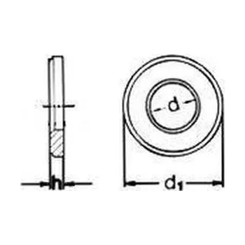 podložka podložka M24 pr. 25x44x4 ŽÁROVÝ ZINEK 300 HV kruhová pro vysokopevnostní konstrukce - P - DIN 6916 / EN 14399 - 6