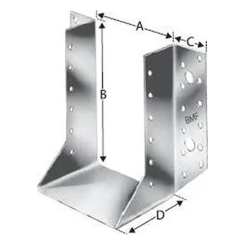 Tesařské kování trámová botka 51x60x164 SIMPSON STRONG-TIE ŽÁROVÝ ZINEK 03303
