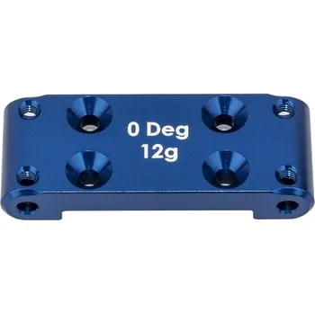 RC model B6.4 hliníkový modrý Bulkhead, 0°, 12g, 1 ks.