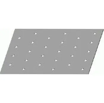 Tesařské kování deska 200x60x2mm spojovací BÍLÝ ZINEK