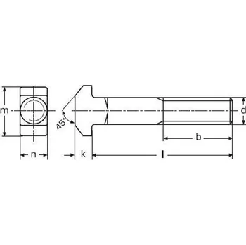 Šroub šroub M8x25 BEZ PÚ 4.6 T hlava DIN 186B