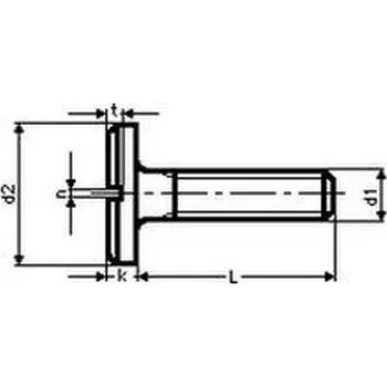 Šroub šroub M6x25 ZINEK s velkou hlavou DIN 921
