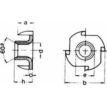 Matice matice M8x11 ZINEK narážecí DIN 1624