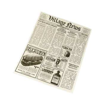 Balící papír Balící papír pergamenová náhrada, 20 x 25cm, novinový, 500 ks