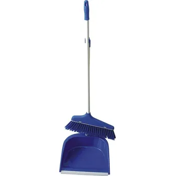 Smeták s lopatkou Lenoch, modrý 80 cm, set