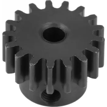 RC náhradní díl SWORKz ocelový motorový pastorek 15 zubů, Modul M1.0 , 5mm motorová hřídel
