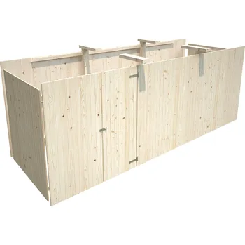 Přístřešek na auto Palmako Přístřešek pro auto 40,6 m² kůlna Barva: Přírodní, neimpregnováno