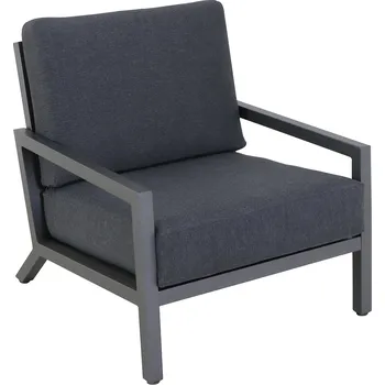 Křeslo Sunfun Maja Lounge křeslo, 85 × 76 × 76 cm, hliník, polyester, antracit FZA40903B
