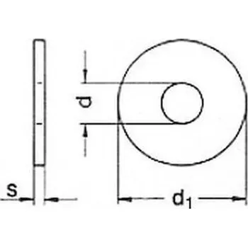 podložka podložka M5 pr. 5.5x15x1.5 ZINEK pod dřevo 1729.25