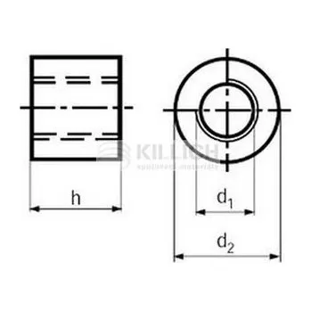 Matice matice M10x40x13 ZINEK trubková spojovací