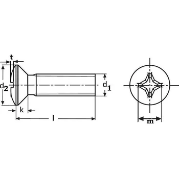 Spojovací materiál šroub M6x55 ZINEK 4.8 čočková hlava, křížová drážka PH DIN 966