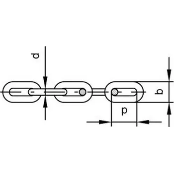 Řetěz řetěz 3x16/60m ZINEK krátké oko DIN 5685A
