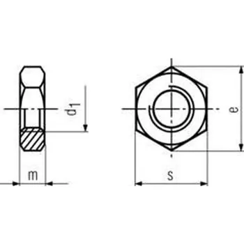 Matice matice M20 ZINEK 17H nízká DIN 936