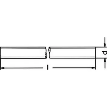 Závitová tyč závitová tyč M33x1000 BEZ PÚ 4.8 tol. 6g INDUSTRY DIN 975
