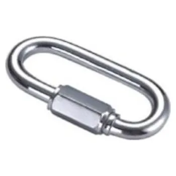 Horolezectví karabina 5x50 ZINEK ovál s maticí (článek rapid)