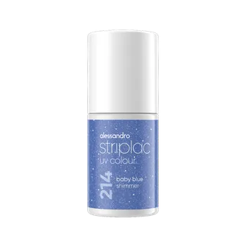 Lak na nehty Striplac UV lak Baby Blue Shimmer 6,5 ml