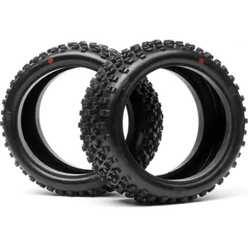 PROTO pneumatiky 1/8 buggy, červená směs (2 ks)