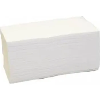 Papírový ručník Z-Z papírové ručníky 1-vrstvé bílé 25 x 23 cm, celuloza 4000 ks (V-FOLD)