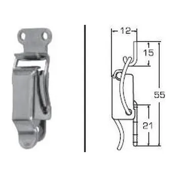 Nábytkové kování bednový uzávěr A-55mm, B-12mm A2 NEREZ SWL=0.5kN