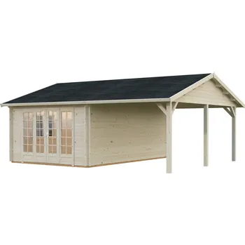 Zahradní domek Palmako Zahradní domek IRENE 19,0 + 16,2 m² Barva: Přírodní, neimpregnováno